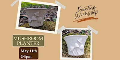 Mushroom Planter Painting Workshop primary image