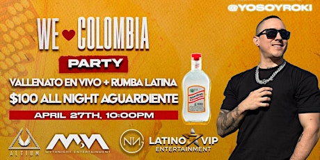 We Love Colombia! Rumba Latina + Vallenato en vivo