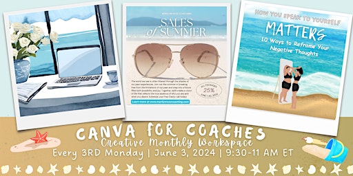 CANVA FOR COACHES: 90-Minute Tutorial and Creative WorkSpace primary image