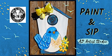 Birdhouse Door Hanger Paint & Sip