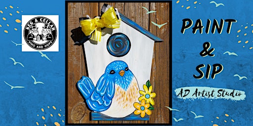 Imagen principal de Birdhouse Door Hanger Paint & Sip