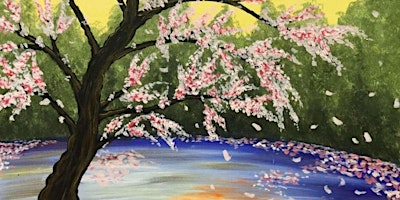 Primaire afbeelding van Zen Blossoms at Dusk - Paint and Sip by Classpop!™