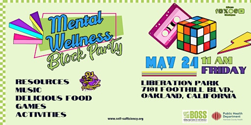 Primaire afbeelding van BOSS Bay Area Mental Wellness Block Party in Oakland
