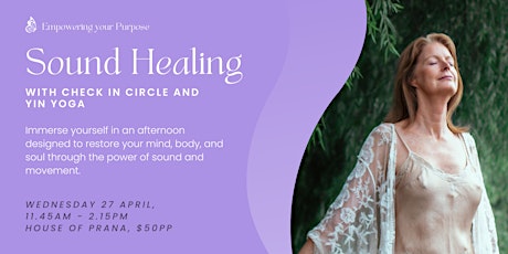 Sound Healing | With check-in circle and Yin Yoga primary image