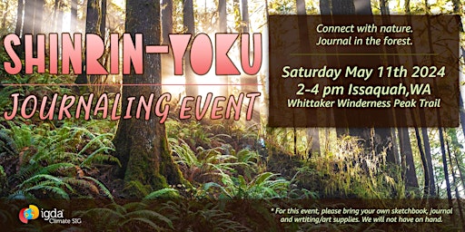 Imagem principal do evento Shinrin-Yoku Journaling