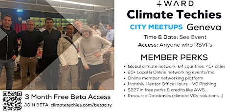 Climate 4WARDers Geneva & Lausanne Member Sustainability Meetup