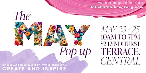 Imagem principal do evento The May Pop-up: Showcasing products by woman who design, create and inspire
