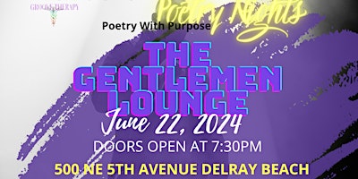 The Gentlemen's Lounge Edition 2024 at GROOVE THERAPY POETRY NIGHTS primary image