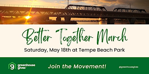 Imagem principal do evento FREE Better Together Unity March at Tempe Beach Park