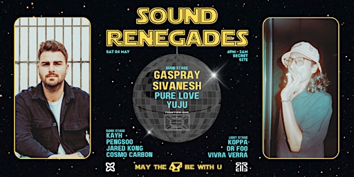 Imagem principal do evento Sound Renegades feat. Gaspray & Sivanesh
