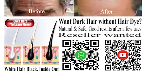Imagem principal do evento Want Dark Hair without Hair Dye? Natural & Safe, Good results after few use