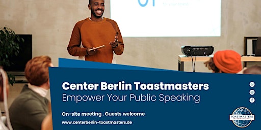 Primaire afbeelding van Center Berlin Toastmasters - Practice Public Speaking