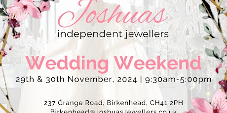 Joshuas independent jewellers Wedding Weekend Showcase
