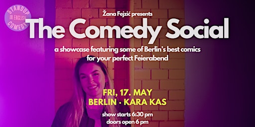 Imagem principal do evento Žana Fejzić presents The Comedy Social: A Professional Showcase (Berlin)