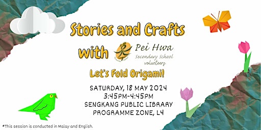 Primaire afbeelding van Stories and Craft with PHSS: Let's Fold Origami!