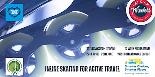 Inline Skating for Active Travel: 10 week block:  Sat 27 April - 29 June primary image