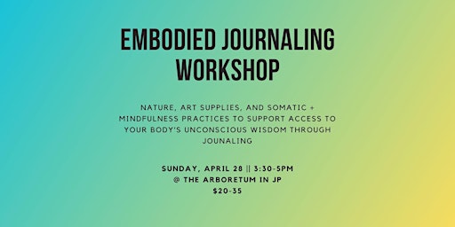 Immagine principale di Embodied Journaling Workshop 