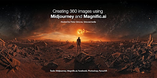 Imagem principal do evento Creating 360 images using Midjourney and Magnific.ai
