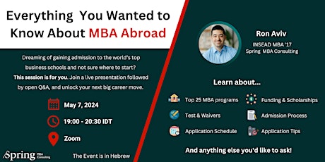 Everything You Wanted to Know About MBA Abroad