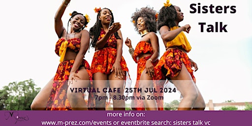 Primaire afbeelding van Sisters Talk Virtual Cafe 25th July 24