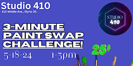 3 Minute Paint Swap.  Paint & Smoothie Event