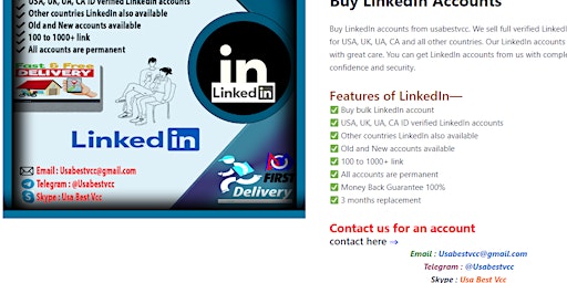 Imagen principal de 3 Best sites to Buy Linkedin Accounts (Verified, Aged, PVA)