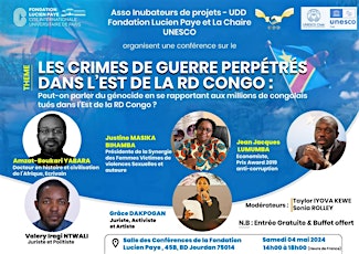 CONFERENCE SUR LES CRIMES DE GUERRE DANS L'EST DE LA RD CONGO