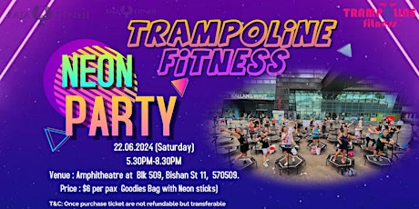 Trampoliné Fitness Neon Party