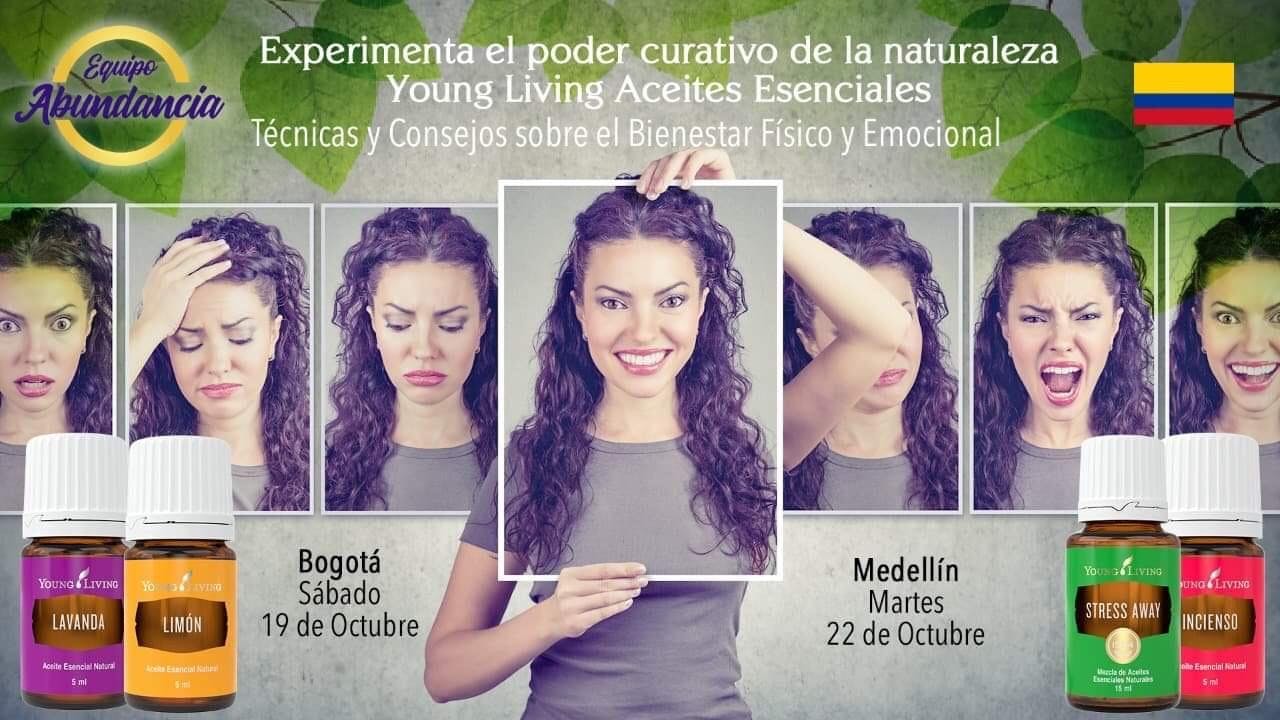 Bogotá Young Living-Técnicas con Aceites Esenciales para el Bienestar Emocional y Físico