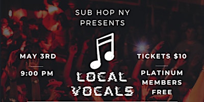 Hauptbild für SubHopNY : Local Vocals - May 2024