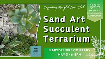 Image principale de Sand Art Succulent Terrarium Fundraiser