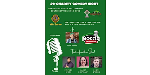 Immagine principale di Charity Comedy Night @ Cara to benefit the Dover/Rollinsford/S. Berwick Lions Club! 