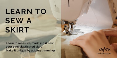 Image principale de Learn to Sew a skirt using a sewing machine | Sustainable fashion