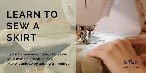 Image principale de Learn to Sew a skirt using a sewing machine | Sustainable fashion