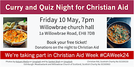 Curry and Quiz Night at Willowbrae