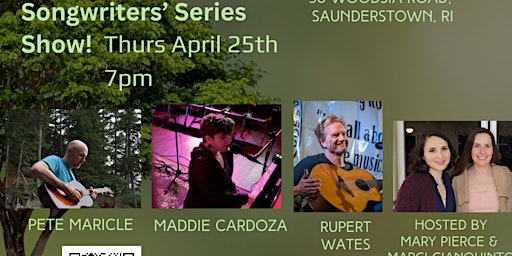 Primaire afbeelding van April 25th At the River  Songwriters Appreciates Earth Day Show