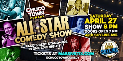 Primaire afbeelding van ChucoTown Comedy: All-Star Stand-Up Comedy Show