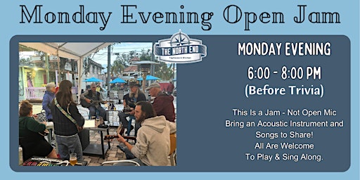 Monday Evening Open Jam primary image