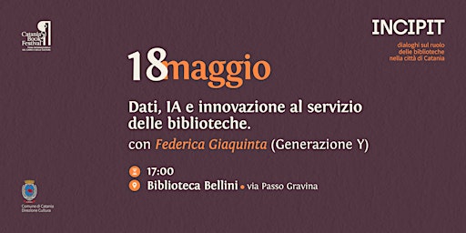 Primaire afbeelding van Dati, IA e innovazione al servizio delle biblioteche.