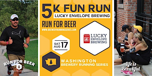 5k Beer Run x Lucky Envelope Brewing | 2024 Washington Brewery Run  primärbild