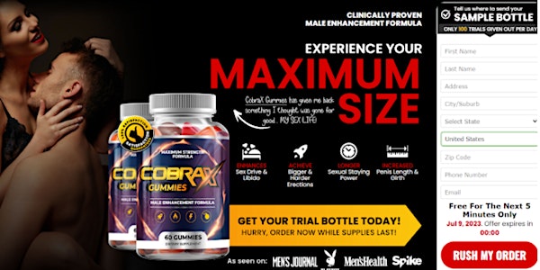 Cobrax Male Enhancement Gummies Reviews – Users Revealed the TRUTH!