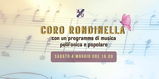 Imagem principal do evento Coro Rondinella | Configliachi in Musica "Note di Primavera"