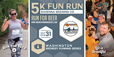 Hauptbild für 5k Beer Run x Ravenna Brewing Co | 2024 Washington Brewery Running Series