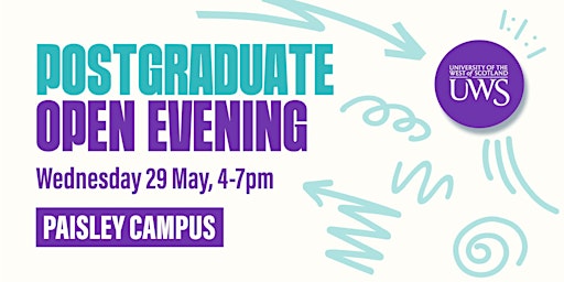 Hauptbild für UWS Postgraduate Open Evening 2024