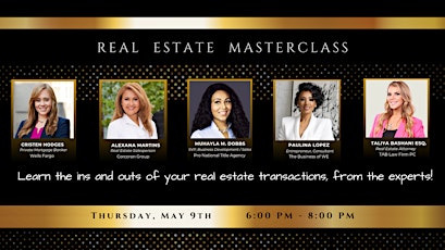 Real Estate Master class for Buyers and Sellers