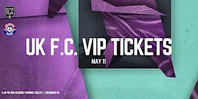 Imagem principal do evento UK F.C. VIP Ticket