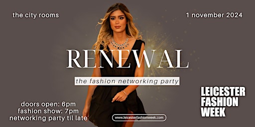 Primaire afbeelding van RENEWAL - the fashion networking party