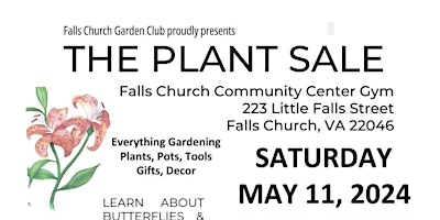 Primaire afbeelding van Annual Plant Sale! Falls Church VA Garden Club