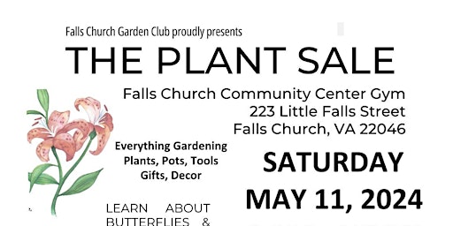 Imagem principal do evento Annual Plant Sale! Falls Church VA Garden Club