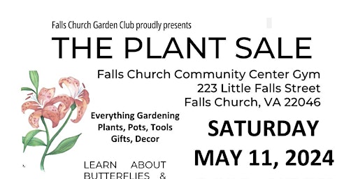 Primaire afbeelding van Annual Plant Sale! Falls Church VA Garden Club